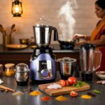 Orbit Heavy Duty 1 hp (746) Watts Mixer Grinder with 4 Multipurpose Jars - Neckline Detail by Nari Haat, Indian ethni...