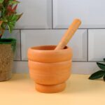 Unbreakable Plastic Mortar & Pestle - (Set) - Closeup Embroidery by Nari Haat, Indian ethnic wear, women clothing, de...