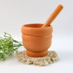 Unbreakable Plastic Mortar & Pestle - (Set) - Back View by Nari Haat, Indian ethnic wear, women clothing, designer suit