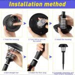 Solar Garden LED Bug Zapper Stake Light (1 Pc) - Closeup Embroidery by Nari Haat, Indian ethnic wear, women clothing,...