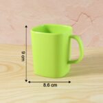 Square Melamine Mug – Premium Durable Lightweight Cup (1 Pc) - Back View by Nari Haat, Indian ethnic wear, women cl...