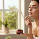 Blissful Balance Orange Peel Gel – Aloe Vera Gel for Pigmentation, Acne, Sunburn & Uneven Skin Tone - Closeup Embro...