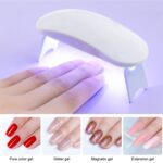 Mini Portable UV LED Nail Lamp for Gel Nail Polish Curing (1 Pc) - Fabric Detail by Nari Haat, Indian ethnic wear, wo...