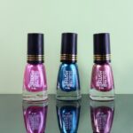 Blush Metallic Mini Nail Polish (Mix Color / 6 ML / 1 Pc) - Neckline Detail by Nari Haat, Indian ethnic wear, women c...