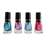 Blush Metallic Mini Nail Polish (Mix Color / 6 ML / 1 Pc) - Sleeve Design by Nari Haat, Indian ethnic wear, women clo...