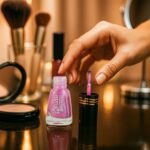 Blush Dark Mini Nail Polish (Mix Color / 6 ML / 1 Pc) - Fabric Detail by Nari Haat, Indian ethnic wear, women clothin...