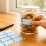 Writable Label Stickers – 50 Sheets Self-Adhesive Label - Neckline Detail by Nari Haat, Indian ethnic wear, women c...