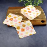 Floral Printed Paper Table Napkins – 50 Pc Disposable Soft Tissue  (26x26 Cm) - Full Detail by Nari Haat, Indian et...