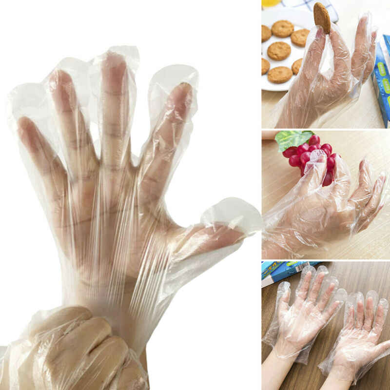 New-100pc-200pc-Transparent-Disposable-Gloves-Nitrile-POWDER-LATEX-FREE-Non-Sterile-Gloves.jpg_q50_1.jpg Plastic Transparent Disposable Clear Gloves (White) (100Pc) - Front View by Nari Haat, Indian ethnic wear, women clot...