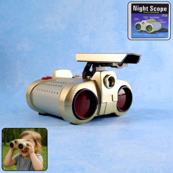 Kids Night Scope Toy Binoculars with Pop-Up Spotlight (1 Pc) - Front View by Nari Haat, Indian ethnic wear, women clo...
