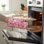 Designer Multicoloured Oven Mitt and Pot Holder (24 Cm) - Full Detail by Nari Haat, Indian ethnic wear, women clothin...