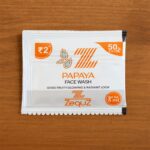 Zequz Papaya Face Wash Sachet (5 ML / 1 Pc) - Neckline Detail by Nari Haat, Indian ethnic wear, women clothing, desig...