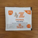 Zequz Papaya Face Wash Sachet (5 ML / 1 Pc) - Fabric Detail by Nari Haat, Indian ethnic wear, women clothing, designe...