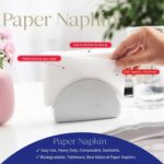 Soft & Absorbent Disposable Tissue Napkins  / Paper (75 Pc) - Full Detail by Nari Haat, Indian ethnic wear, women clo...