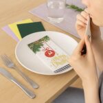 Multi-Color & Printed Disposable Food Wrapping Paper Set (20 Pc) - Fabric Detail by Nari Haat, Indian ethnic wear, wo...