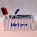 Container-Style Multi-Compartment Desk Organizer (1 Pc) - Closeup Embroidery by Nari Haat, Indian ethnic wear, women ...