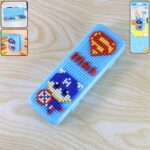 DIY Pixel Art Building Block Pencil Box (1 Set) - Front View by Nari Haat, Indian ethnic wear, women clothing, design...