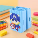 DIY Pixel Art Building Block Pencil Box (1 Set) - Neckline Detail by Nari Haat, Indian ethnic wear, women clothing, d...