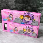 Multi-Functional Space Theme Pencil Box with Built-in Calculator (1 Pc) - Full Detail by Nari Haat, Indian ethnic wea...