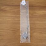 Oxidised Silver Traditional Long Necklace (1 Pc) - Fabric Detail by Nari Haat, Indian ethnic wear, women clothing, de...