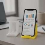 Adjustable Foldable Plastic Mobile Phone Stand (1 Pc / Mix Color) - Fabric Detail by Nari Haat, Indian ethnic wear, w...