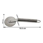 Premium Stainless Steel Pizza Cutter Wheel with Sharp Blade - Back View by Nari Haat, Indian ethnic wear, women cloth...