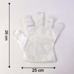 Disposable Clear Gloves, 50 Pc Pack - Back View by Nari Haat, Indian ethnic wear, women clothing, designer suit