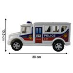 Funwoods Police Van Toy - (1 Pc) - Back View by Nari Haat, Indian ethnic wear, women clothing, designer suit
