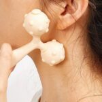 Dual Ball Facial and Body Massage Roller - 1 Pc - Closeup Embroidery by Nari Haat, Indian ethnic wear, women clothing...