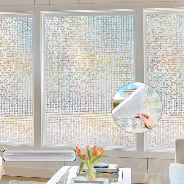 Decorative Window Film 45 cm x 3 m - (Not-Adhesive / 1 Pc) - Front View by Nari Haat, Indian ethnic wear, women cloth...