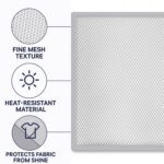 Large Ironing Press Net / Mesh Ironing Protector Cloth (65 x 50 Cm / 1 Pc) - Fabric Detail by Nari Haat, Indian ethni...