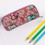 Durable Zipper Pencil Pouch Case - (1 Pc) - Neckline Detail by Nari Haat, Indian ethnic wear, women clothing, designe...
