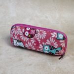 Durable Zipper Pencil Pouch Case - (1 Pc) - Fabric Detail by Nari Haat, Indian ethnic wear, women clothing, designer ...