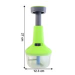 Push-Down Vegetable & Fruit Chopper (B-Grade / 750 ML) - Back View by Nari Haat, Indian ethnic wear, women clothing, ...