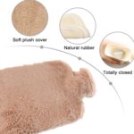 PVC Hot Water Bag with Soft Fur Cover (1 Pc) - Closeup Embroidery by Nari Haat, Indian ethnic wear, women clothing, d...