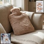 PVC Hot Water Bag with Soft Fur Cover (1 Pc) - Front View by Nari Haat, Indian ethnic wear, women clothing, designer ...