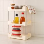 3-Tier Multipurpose Storage Organizer Rack Shelf (1 Set) - Neckline Detail by Nari Haat, Indian ethnic wear, women cl...