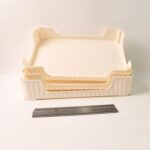 3-Tier Multipurpose Storage Organizer Rack Shelf (1 Set) - Back View by Nari Haat, Indian ethnic wear, women clothing...