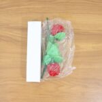 Romantic Artificial Rose Ring Box Stick – 2 Piece Flower Shaped - Full Detail by Nari Haat, Indian ethnic wear, wom...