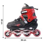 Professional Adjustable Inline Skates for Kids and Adults (XL / 1 Pair) - Back View by Nari Haat, Indian ethnic wear,...