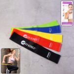 Resistance Loop Exercise Bands (5 Pc) - Front View by Nari Haat, Indian ethnic wear, women clothing, designer suit