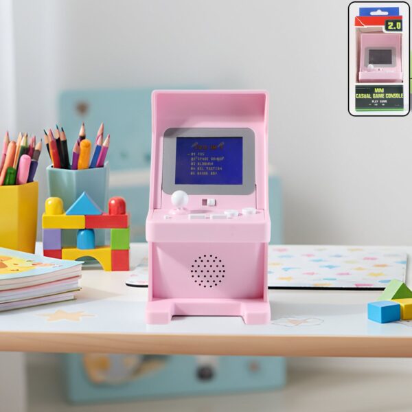 Mini Retro Arcade Gaming Console with 120 Built-In Classic Games - Front View by Nari Haat, Indian ethnic wear, women...