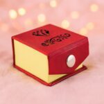 Premium Elegant Ring Gift Box with Soft Velvet Cushion - Fabric Detail by Nari Haat, Indian ethnic wear, women clothi...