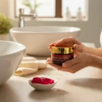 Blissful Balance D-Tan Facial Gel – Aloe Vera De-Tan Gel with Lavender & Rosemary for Bright, Even Skin - Closeup E...