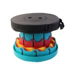 Collapsible Stool with Handle for Portable Seating (44x25.5 cm) - Sleeve Design by Nari Haat, Indian ethnic wear, wom...