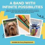 Mini Rubber Bands for Hair Styling (700 Pc) - Closeup Embroidery by Nari Haat, Indian ethnic wear, women clothing, de...