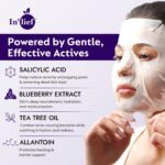 In’lief Salicylic Acid 1% Clarifying & Pore-Refining Facial Sheet Mask (1 Pc) - Back View by Nari Haat, Indian ethn...