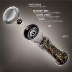 Premium Stainless Steel & Glass Manual Spice Grinder (1 Pc) - Full Detail by Nari Haat, Indian ethnic wear, women clo...