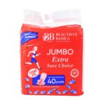 Beautiful Basics Jumbo Extra Sure Choice Sanitary Pads XXL 330mm (40 Pc) - Sleeve Design by Nari Haat, Indian ethnic ...