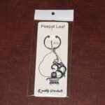 Om with Shivling Metal Keychain (1 Pc) - Fabric Detail by Nari Haat, Indian ethnic wear, women clothing, designer suit